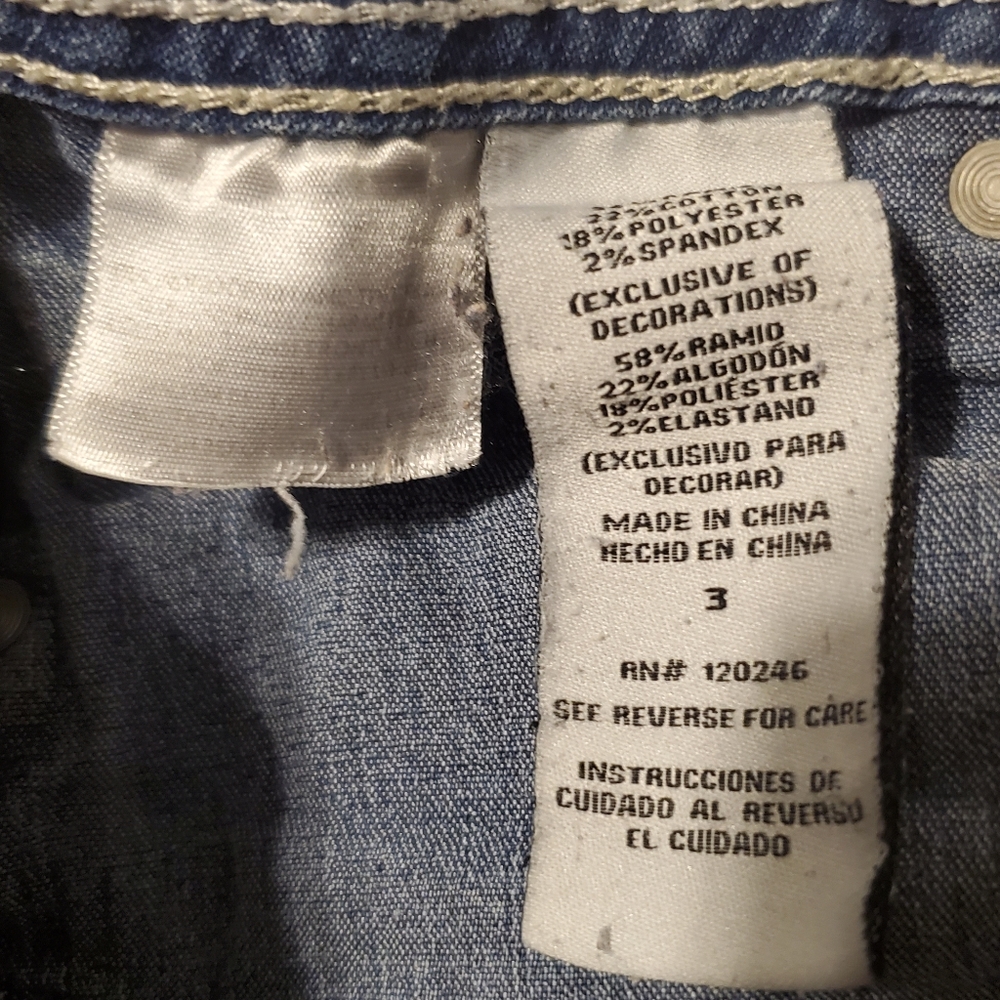 WallFlower Shorts Size 3 junior - Picture 3 of 4